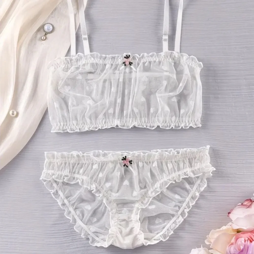 Elegant Sheer Hearts Lingerie Set - Picture 8 of 8